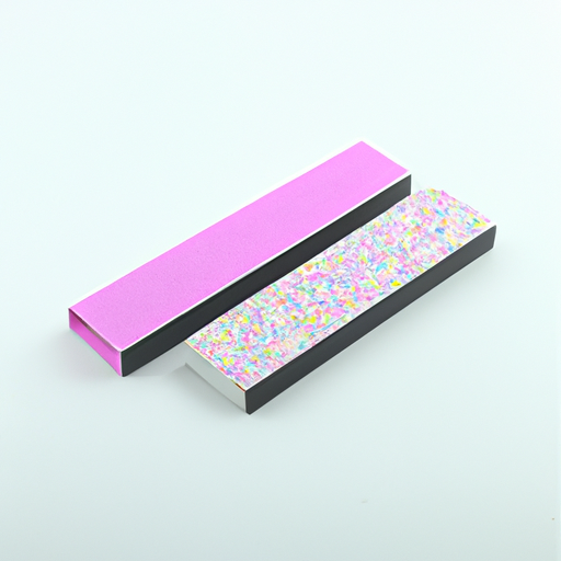 Rectangular printed logo mini nail file buffer block EVA nail file China high quality factory manufacture wholesale,